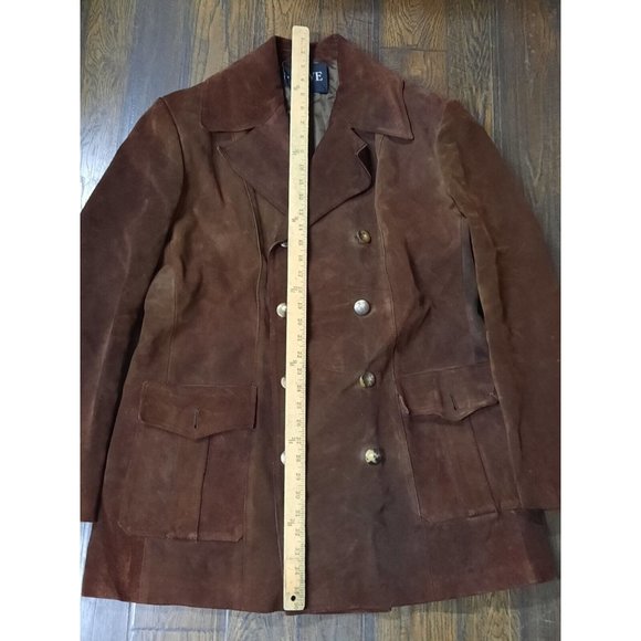 Vintage Loewe Suede Leather Jacket Outer Brown Size 44. Read - Picture 11 of 12